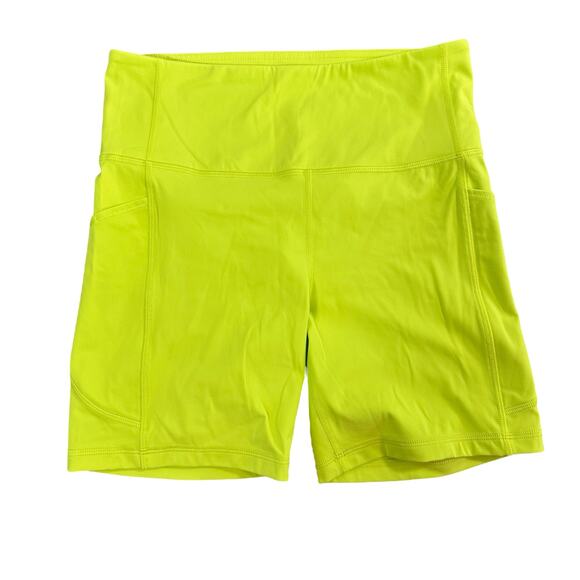 CRZ Yoga Women's Lime Biker Shorts Size M - Picture 1 of 5